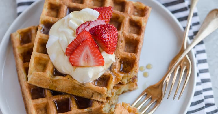 Crispy Buttermilk Waffles: The Corn Starch Secret & Freezer Prep